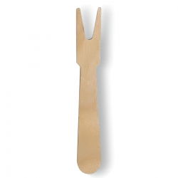 Holzsalat, Kuchengabel EKO - 7,3 cm - 100 Stk - 