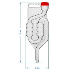 Dispozitiv de aerisire din plastic cu 6 camere, cu capac de praf - 