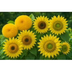 Dwarf Sunflower - Mixed - Helianthus annuus - 1 kg - Pollinator-Friendly - Attract Bees & Butterflies - Fresh Seeds