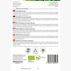 BIO Rucula silvestre Sylvetta - Variedad perenne con hojas dentadas y sabor picante - Semillas frescas