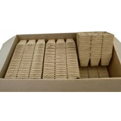 Firkantede torvpotter 8 x 8 cm - 6 stk - 