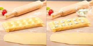 Ravioli maker, mould - DELÍCIA - for 10 square ravioli