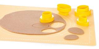 Two-sided cookie cutters - eggs - DELÍCIA - 8 sizes