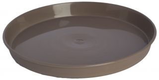 Piring kayu bulat "Elba" cawan - 19 cm - abu-abu krem - 