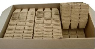 Macetas de turba cuadradas 8 x 8 cm - 6 piezas - 