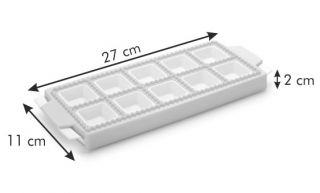 Ravioli maker, mould - DELÍCIA - for 10 square ravioli