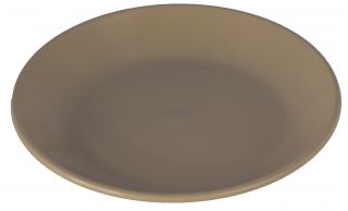 "Kolor" saksı tabağı - 19 cm - bej (cafe latte) - 