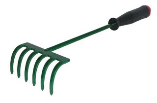 6 tand hand rake med handtag - 30 cm - 