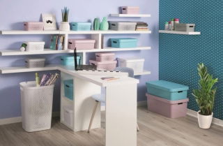 Contenedor Infinity de malla blanca de 17 litros con tapa - 