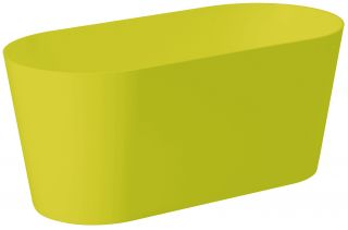 Ovaler Blumenkasten "Vulcano" - 23 cm - pistaziengrün - 