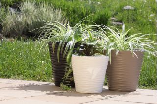 Vaso redondo - Onda - 35 cm - Antracite - 