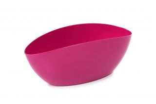 Caja de maceta "Luna" para dos macetas - 37 cm - fucsia - 