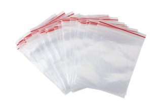 Återförslutningsbara blixtlås påsar 60 x 80 x 0,035 mm - 100 st. - 