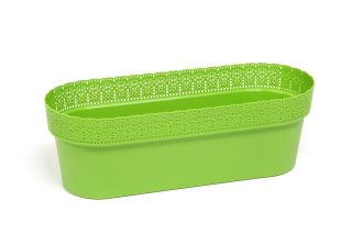 "Bella" Balkondose mit Halter - 50 cm - hellgrün - 