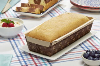Stampo per torta in carta rettangolare "Plumcake" - 21,6 x 9 x 3 cm - 5 pz - 