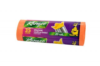 Oranje vuilniszakken - 35 liter - 20 st - 