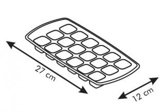 Vaschetta per cubetti di ghiaccio con fondo flessibile - PRESTO - 