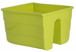 "Wave" räcke-monterad växtkruka - 30 cm - pistaschgrön - 