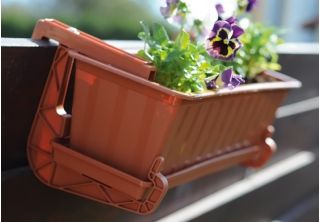 Jardinière d'extérieur "Agro" - couleur terre cuite - 100 cm - 