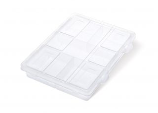 Caixa de ferramentas transparente, organizador - 16 x 20 x 3,5 cm - KNOX - 