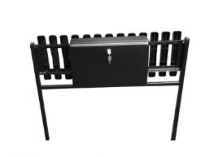 Graveyard, cemetery bench - folded, with a box - 13 ribs