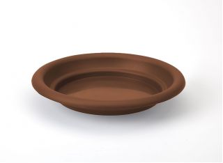 "Agawa" kerek csészealj - 24 cm - tégla-vörös - 