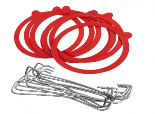 Resortes + sellos de goma para frascos Mason set - 10 piezas - 