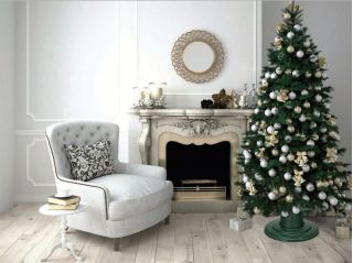 Green Christmas tree stand - 39.5 cm