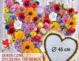 Wild at Heart - tappetino al cioccolato a forma di cuore con eliotropio - 