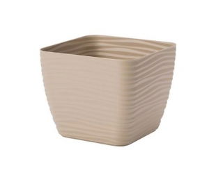 "Sahara petit" fyrkantig hylsa - 17 cm - kaffe latte - 