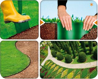 Borde de césped marrón - 20 cm x 9 m - CELLFAST - 