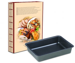 Tapadásmentes tepsi - szürke - 34 x 23 cm - ideális sütemények sütéséhez - 