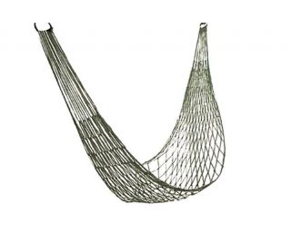 Hálós függőágy - 270 x 80 cm - tartóoszlopok nélkül, praktikus vászontokkal - 