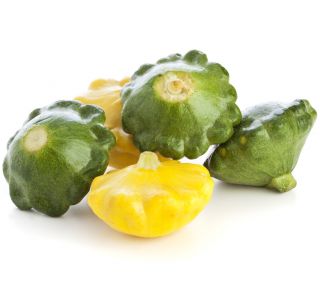 Patty Pan Squash Okra semillas - Cucurbita pepo - 75 semillas - Cucurbita pepo var. Patisoniana