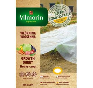 Biologisch abbaubares Vlies (Agrotextil) - für umweltfreundliche Bio-Kulturen - 2,00 x 4,00 m - Vilmorin - 