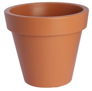 Estuche redondo "Ibiza" - 40 cm - color terracota - 