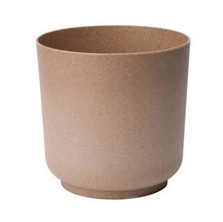 Bloempot &quot;Satina Eco&quot; met houtmengsel - 13 cm - natuurlijk hout - 