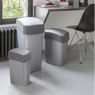 Papelera de reciclaje de 25 litros azul Flip Bin - 