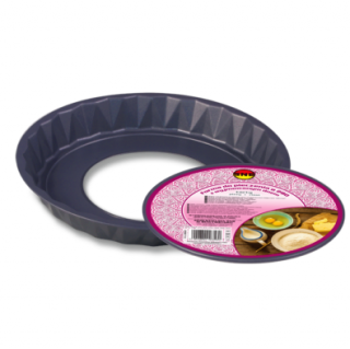 Mittenakkuv tort, pitsa, eemaldatava põhjaga quiche-pann - hall - ø 28 cm - 