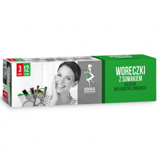 Zipper bags - 3 l - box - 12 pcs