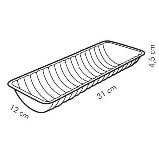 Stampo semicircolare per pan di spagna - DELÍCIA - 31 x 12 cm - 