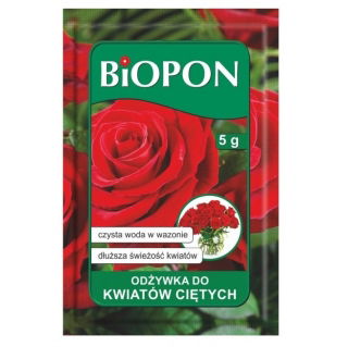 Nutriente en polvo para flores cortadas - frescura prolongada de la planta - BIOPON® - 40 piezas - 200 g - 