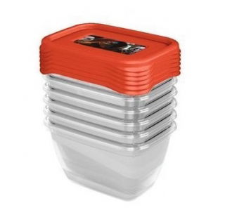Star Wars 6 runde Lebensmittel-Aufbewahrungsbox-Set - 6 x 0,25 Liter - transparent - 