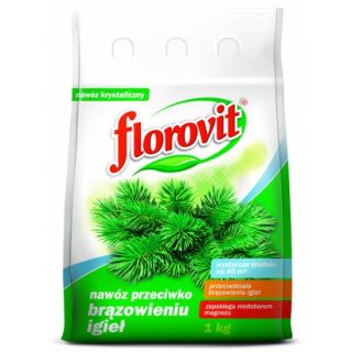 Îngrășământ cu conifere - protejează acele de rumenire - Florovit® - 1 kg - 
