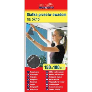 Schwarzes Moskitonetz mit Klettverschluss 150 x 180 cm - 
