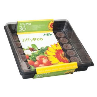 Mini-greenhouse with peat pellets - plants grown easily from seeds - Jiffy - for 36 pellets