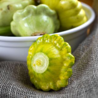 Patty Pan Squash Okra vetőmag - Cucurbita pepo - 75 mag - Cucurbita pepo var. Patisoniana - magok