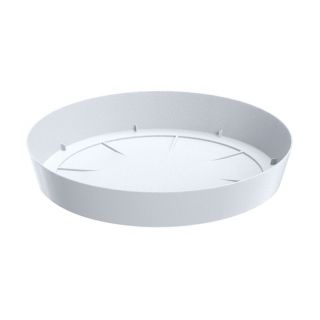 Uçan daire şeklinde ışıklı saksı - 13,5 cm - Beyaz - 