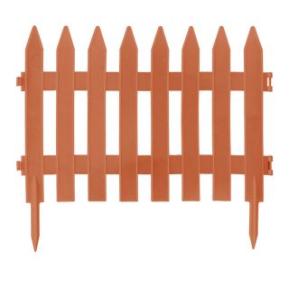 Gartenzaun - 40 cm x 3,5 m - Terrakotta - 
