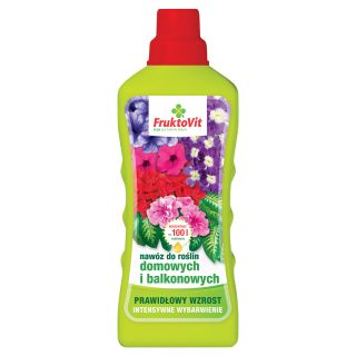 Fertilizante mineral para plantas de hogar y balcón - Fruktovit® - 1 litro - 